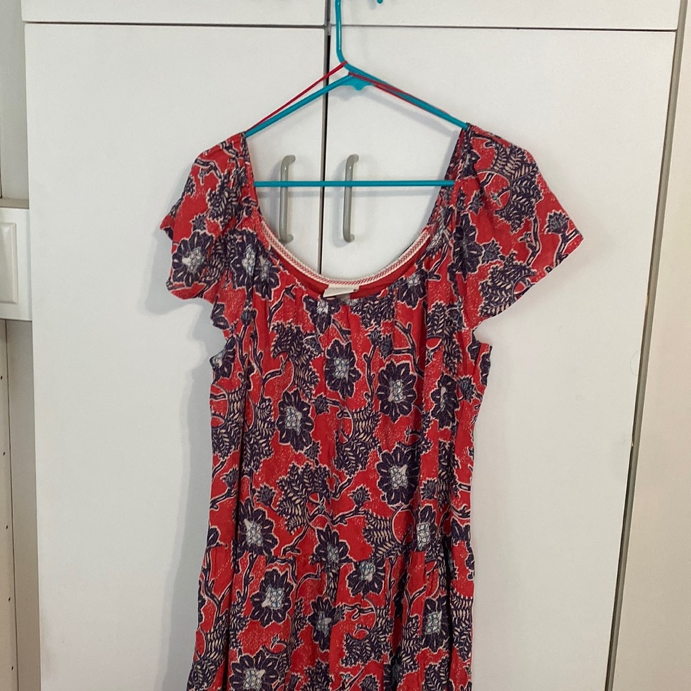 Knox Rose tiered, floral dress, Size L, NWT
